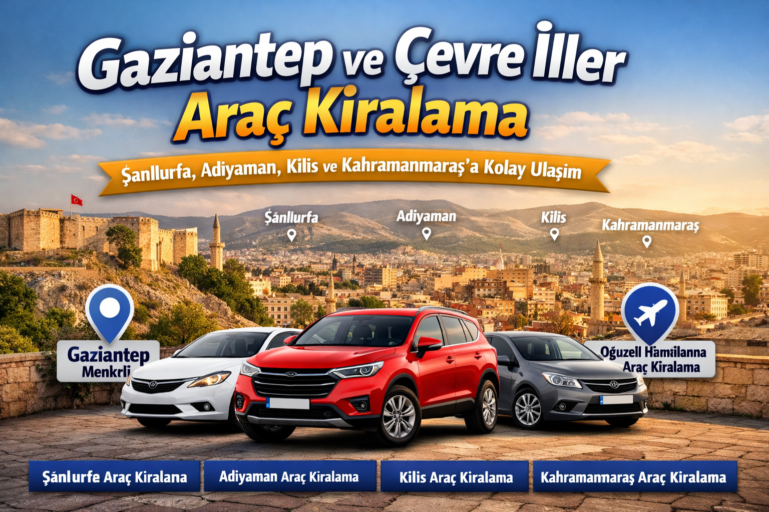 Eylül Oto Kiralama ile Gaziantep Merkezli Güvenli Ekonomik ve Konforlu Araç Kiralama Hizmeti